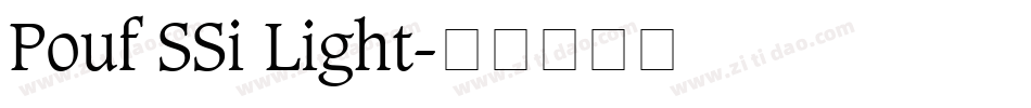Pouf SSi Light字体转换
